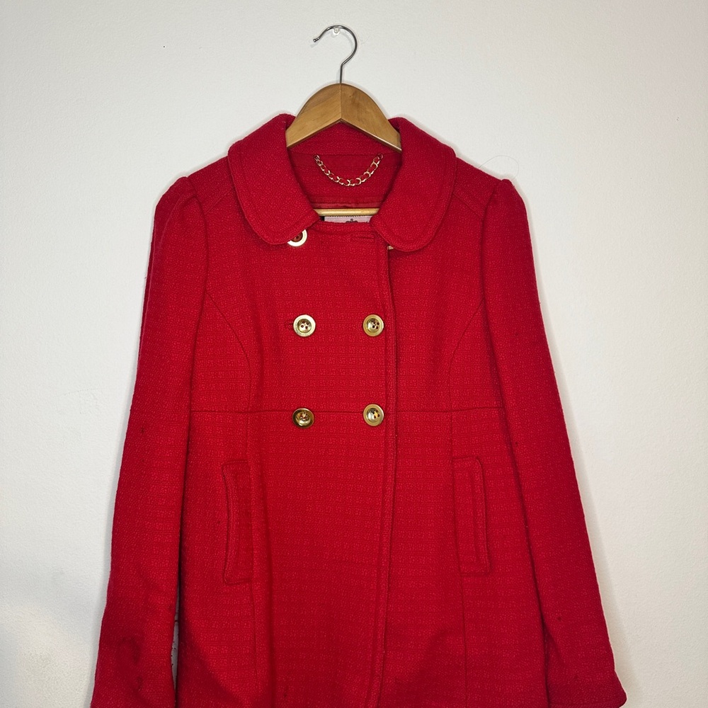 Vintage Juicy Couture Peacoat With Gold Accent buttons perfect for winter!